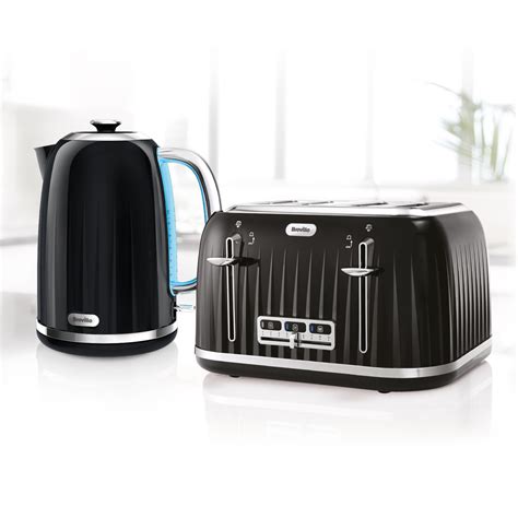 Impressions Collection Kettle And Toaster Set Black Breville