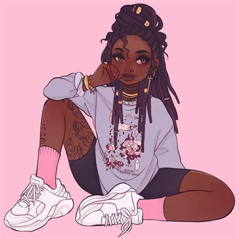 Pin By 🍄☮️madison☘️💿 On Character Design In 2020 Black Girl Cartoon