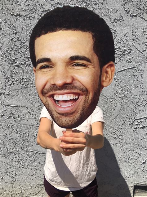 Drake Smiling Big Face Cut Out Drake Fathead Mask Scorpion Drake Photo