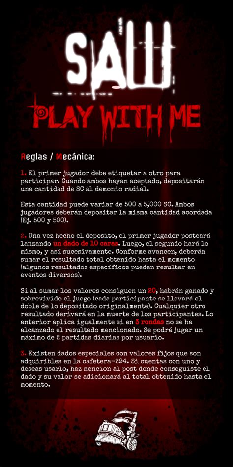 Juegos macabros 1 (saw) es una película del año 2004 que puedes ver online hd completa en español latíno en gnula.io. Actividad SAW - El Juego Macabro | Café Shibe