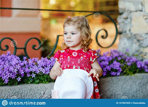 Portrait Of Beautiful Little Gorgeus Lovely Toddler Girl
