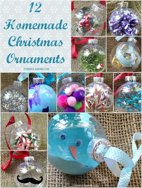 12 Homemade Christmas Ornament Ideas Christmas Diy