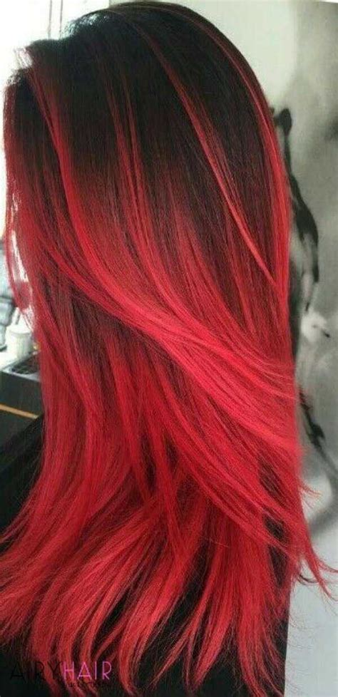 13 Best Black And Red Ombré Hair Color Ideas