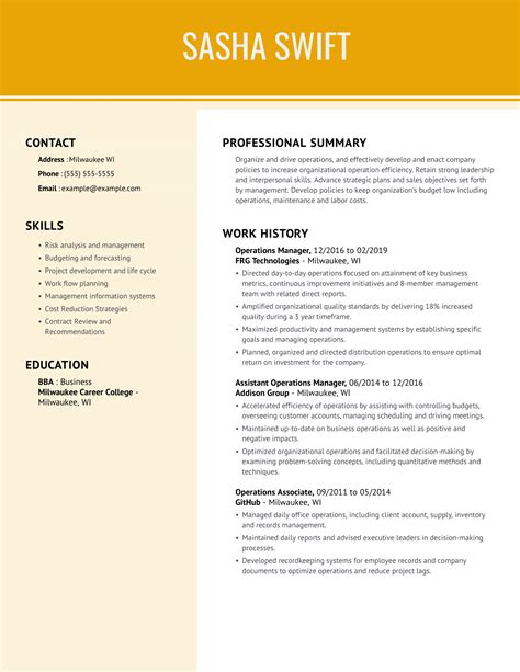 Office Manager Resume Example Tips Myperfectresume Images