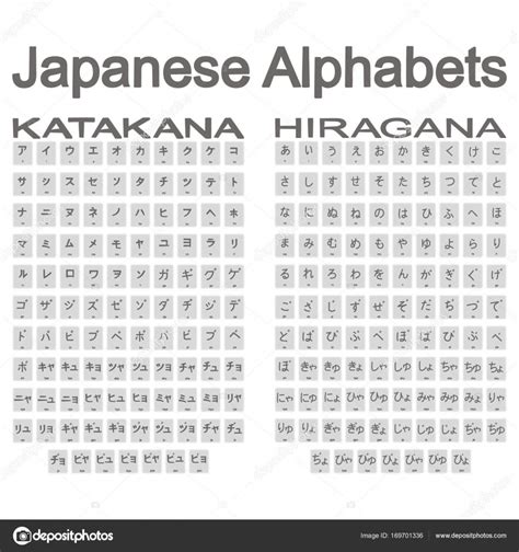 Puedes hacer los ejercicios online o descargar la ficha como pdf. Vector: alfabeto japones | Conjunto de iconos monocromos ...