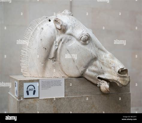 London England British Museum Parthenon Sculptures Aka Elgin Marbles