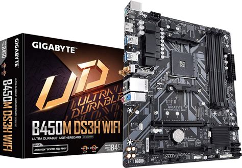 Placa Mãe AMD B450M DS3H WIFI AM4 AMD DDR4 GIGABYTE Amazon br