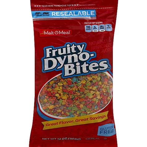 Malt O Meal® Fruity Dyno Bites® Cereal 13 Oz Zip Pak® Cereal