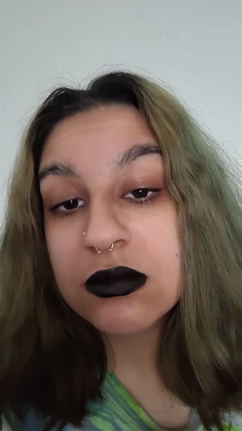 Get The ‘tried Out Black Lipstick Today What Do You Guys Think Look