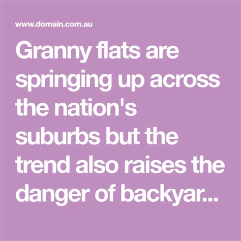 The Traps Hidden In Australias Granny Flat Boom Granny Flat Granny Capital Gains Tax