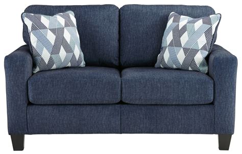 Lowest Price On Signature Design By Ashley Burgos Navy Loveseat 3280335