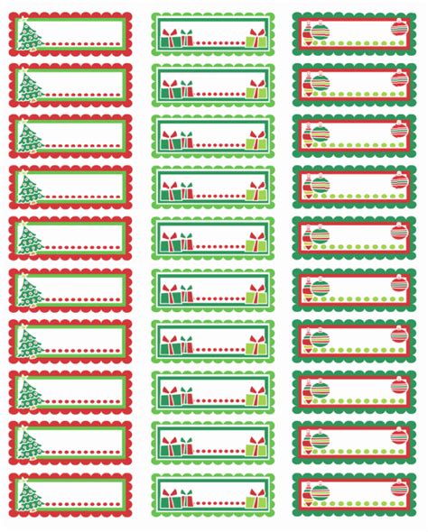 50 Avery 8160 Christmas T Labels
