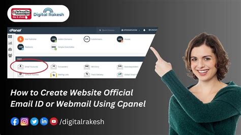 How To Create Website Official Email Id Or Webmail Using Cpanel Youtube