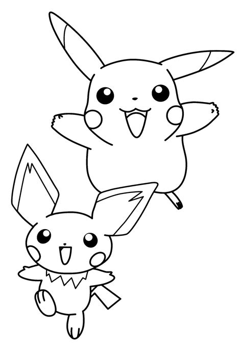 Printable Pichu Coloring Page Customize And Print
