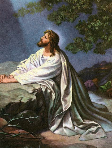 Christ In The Garden Of Gethsemane Painting By Heinrich Hofmann