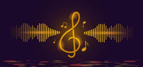 golden-music-notes-and-treble-clef-background-template-1237739-vector