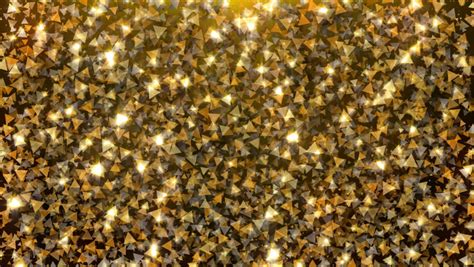 Gold Glitter Triangle Texture Set Stock Footage Video 100 Royalty