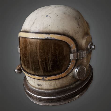 3d Model Hat Astronaut Cosmonaut Helmet Pbr Game Ready
