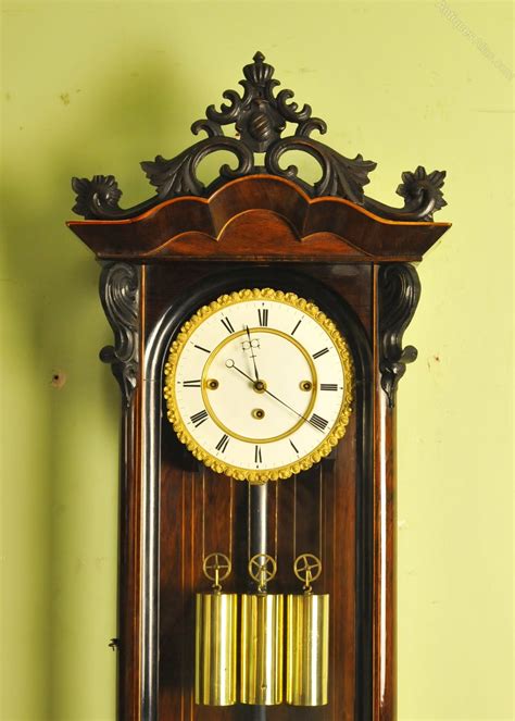 Antiques Atlas Biedermeier Vienna Regulator Wall Clock