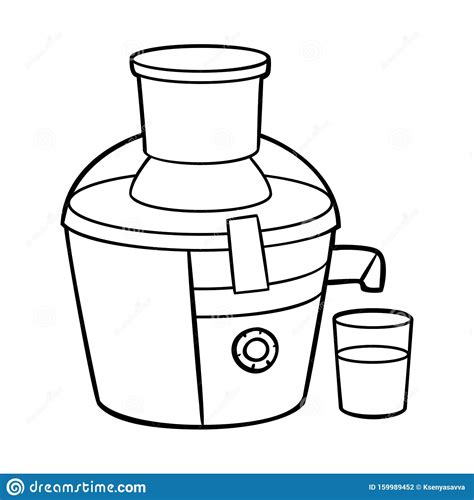 Pdf | sized to a standard printer paper 8.5x11. Coloring Book. Juice Extractor. Black And White Cartoon ...