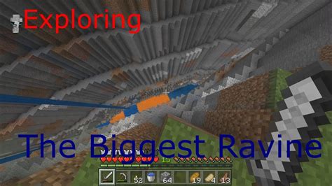 Exploring The Biggest Ravine Minecraft By Twister Gaming Youtube