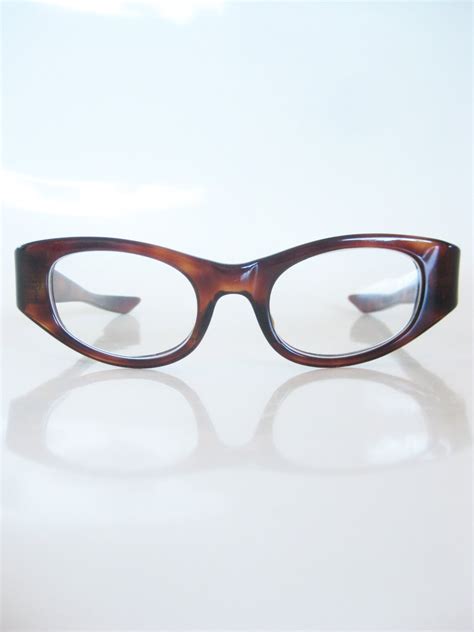 Vintage 1960s Suntimer Sunglasses Eyeglasses Oversized Cat Eye