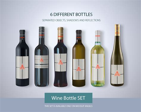 Download Wine Bottle SET Mockup on Behance