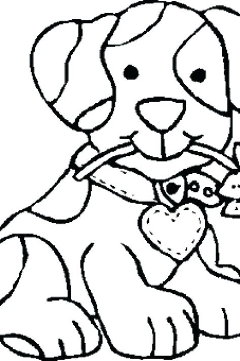 Cute Dog Coloring Pages For Kids At Free Printable