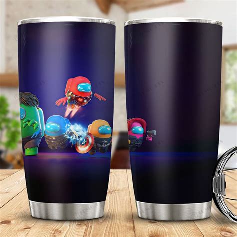Buy Among Us Online Game Characters Art Stainless Steel Tumbler Ver 7