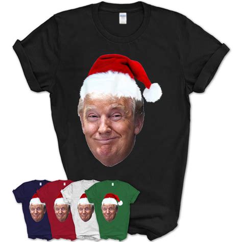 Donald Trump Christmas T Shirt Funny Maga Santa Hat T Tee Teezou Store