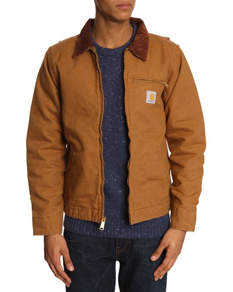 Carhartt Detroit Brown Jacket In Brown For Men Lyst