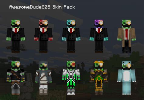 Mcpebedrock Awesome Dude Skin Pack Minecraft Skins Mcbedrock Forum