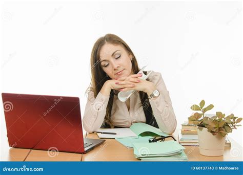The Teacher Fell Asleep At Your Desk Stock Image Image Of Business