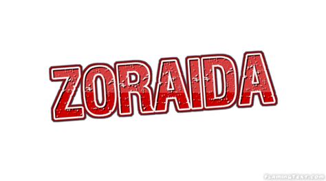 Zoraida Logo Herramienta de diseño de nombres gratis de Flaming Text