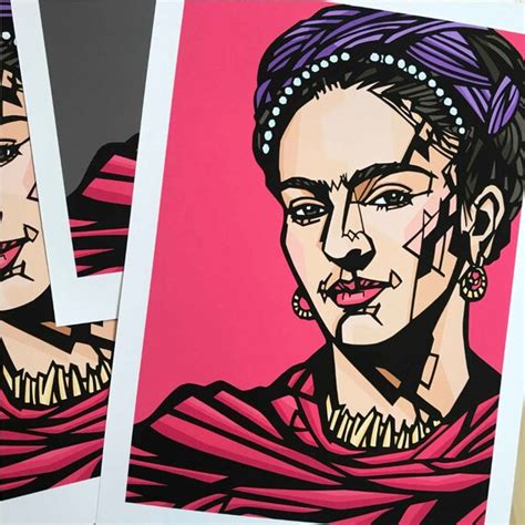 Frida Kahlo Pop Art Print Kahlo Wall Decor Archival Etsy