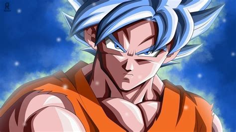 Dragon ball z merchandise was a success prior to its peak american interest, with more than $3 billion in sales from 1996 to 2000. Goku, face, blue hair wallpaper - Visit now for 3D Dragon Ball Z compression shirts now on sale ...