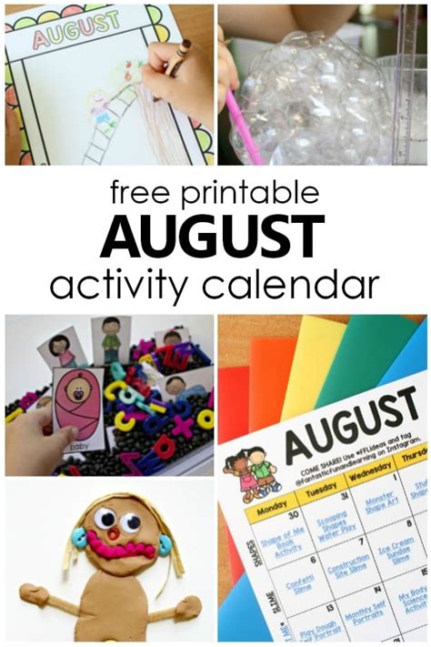 August Preschool Activities And Fun Things To Do With Kids