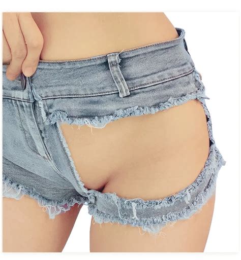 Sexy Low Waist Denim Jeans Shorts For Women With Splicing And Hole Detail For Women Perfect For