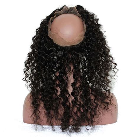 Deep Wave 360 Lace Frontal Closure Pre Plucked With Baby Hair Brazilian