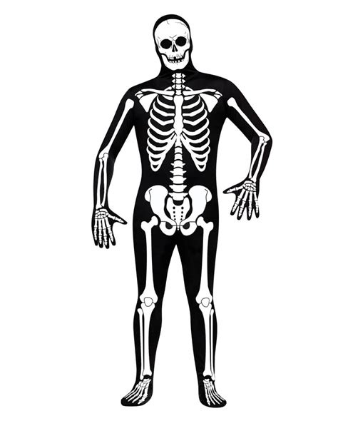 Skelett Skin Suit Als Skelett Ganzkörperanzug Für Halloween Karneval