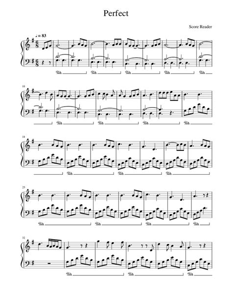 Perfect Ed Sheeran Sheet Music For Piano Download Free In Pdf Or