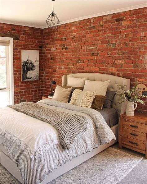 Awesome Exposed Brick Walls Design Ideas Brick Wall Bedroom