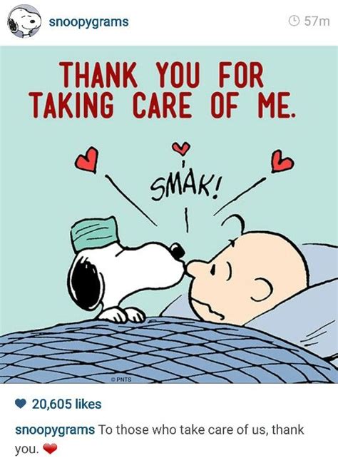 To Those Who Take Care Of Us Thank You Snoopy Quotes Snoopy