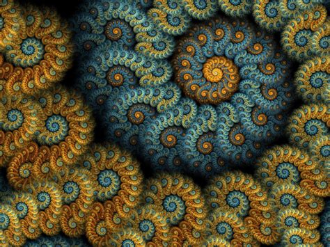 Swirly Fractal Shapes Hd Desktop Wallpaper Widescreen High