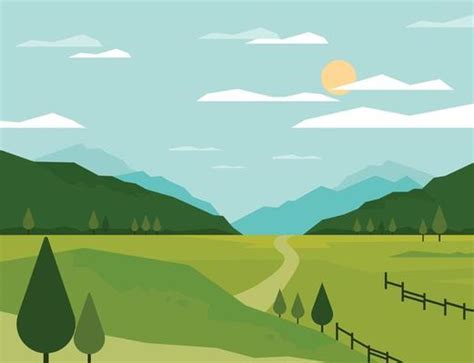 Mountain Valley Vector Art Icons And Graphics For Free Download