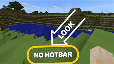 How To Hide The Hotbar Present On Your Screen In Minecraft Pocket