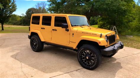 2015 Jeep Wrangler Unlimited Yellow Rubicon Amp Steps Leather