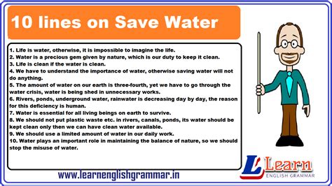Don't get us wrong, saving small amounts of money is good, but the smartest thing to do is to look for the big. 10 lines on Save Water in English - LearnEnglishGrammar.in