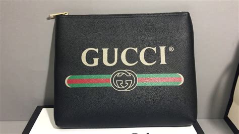 Gucci Print Leather Medium Portfolio Youtube