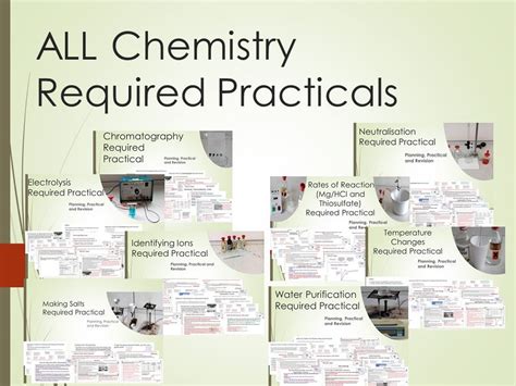 All Chemistry Required Practical Lessons Aqa Teaching Resources